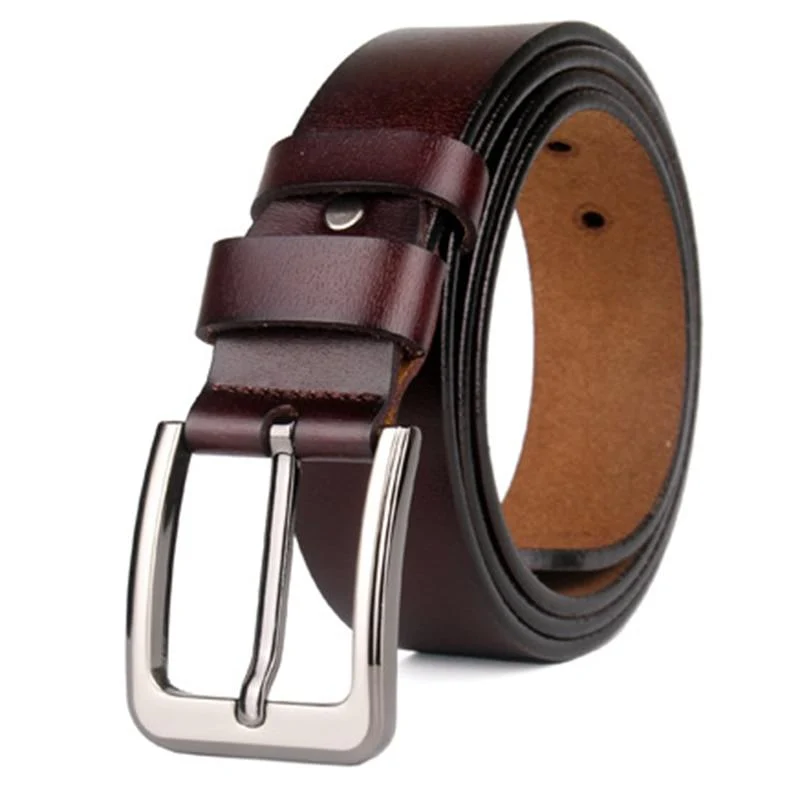 Eco-Friendly Gilberto Solid Cowhide Leather Belt Selected