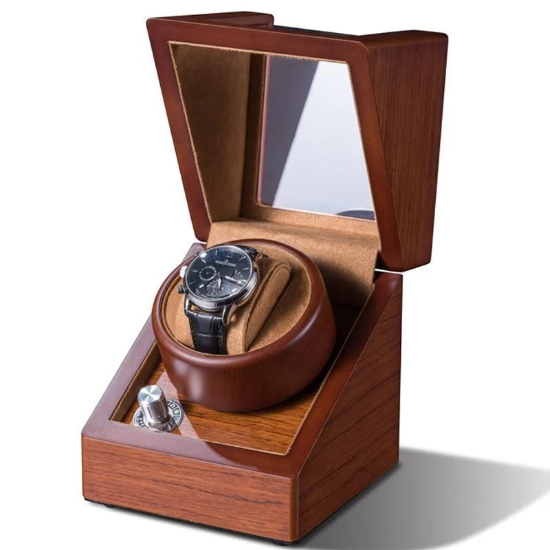 Safe Giacomo Wooden Single Watch Winder Artisan