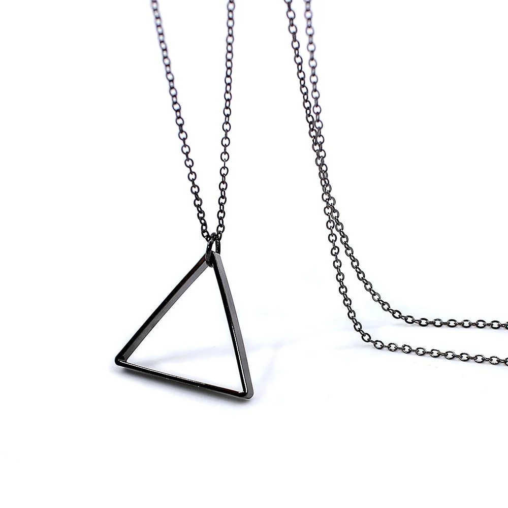 Breathable Triangle Minimal Pendant Necklace Premium