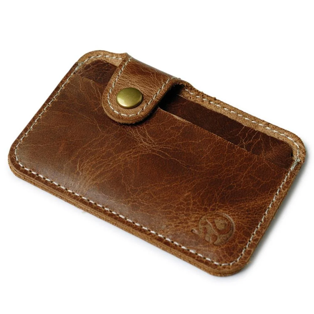 Secure Mauro Vintage Cow Leather Card Holder Fashionable