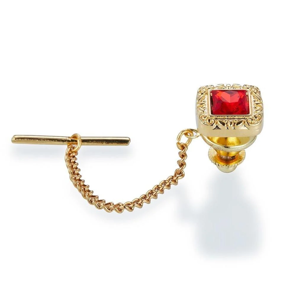 Verified Royal Crystal Tie Tack Innovative