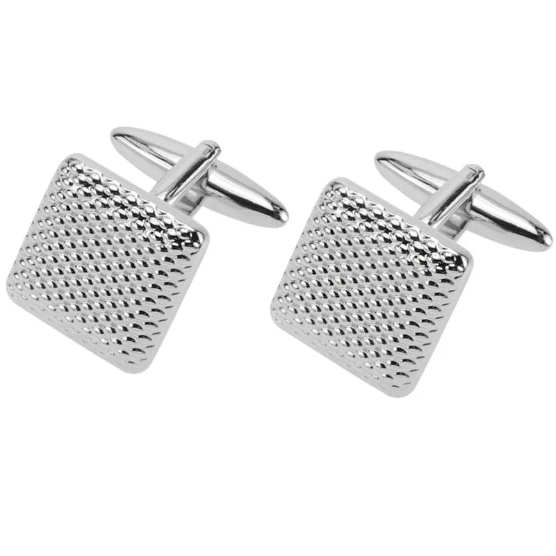 Natural Pin Dot Silver-Tone Cufflinks Exceptional