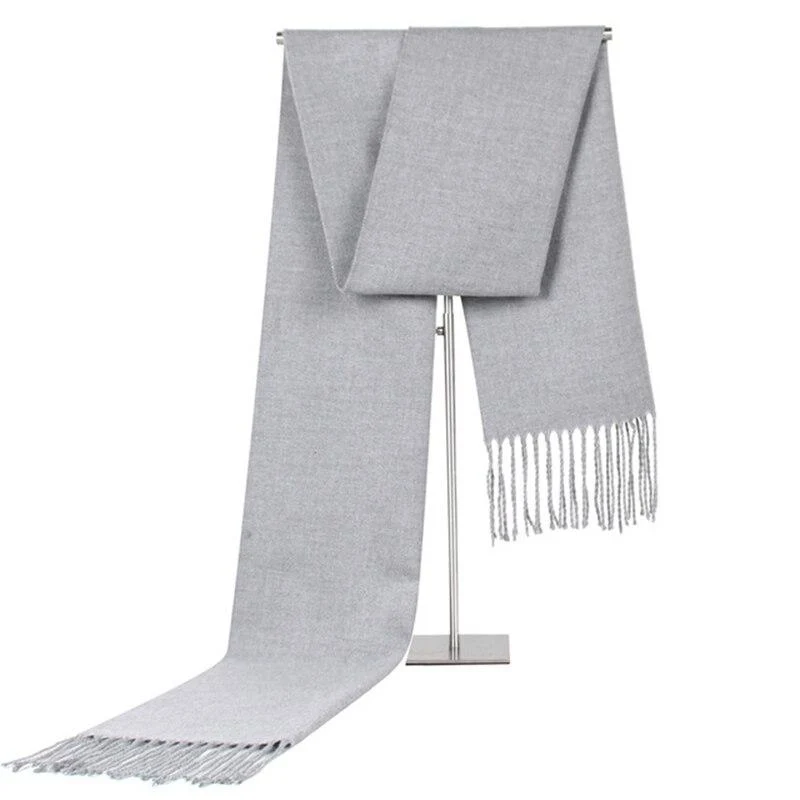 Minimalist Large Solid Cashmere Scarf Superior