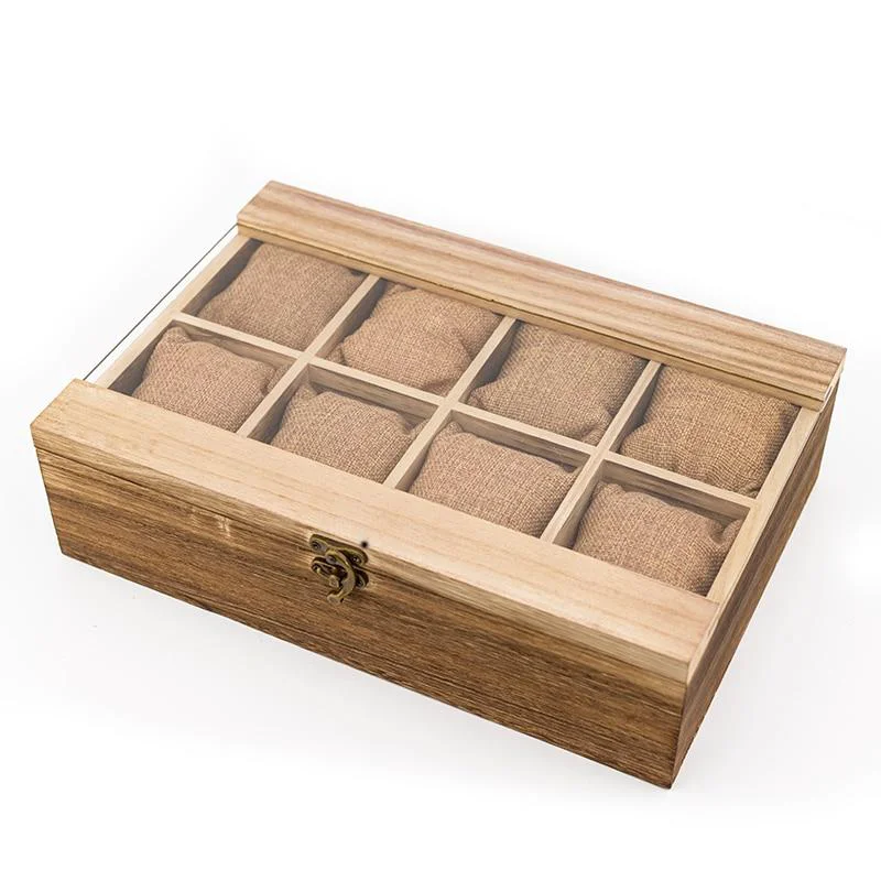 Traditional Armano Wooden Boho Watch Box Organizer 4-8 Slots Breathable