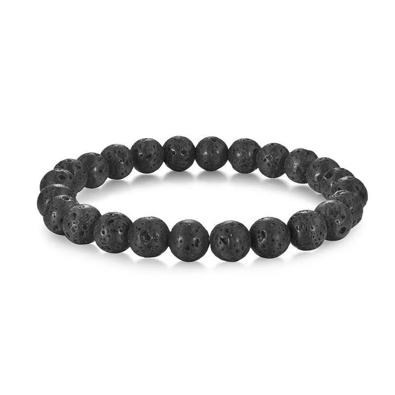 Fast Minimalist Lava Stone Beaded Bracelet Next-Generation