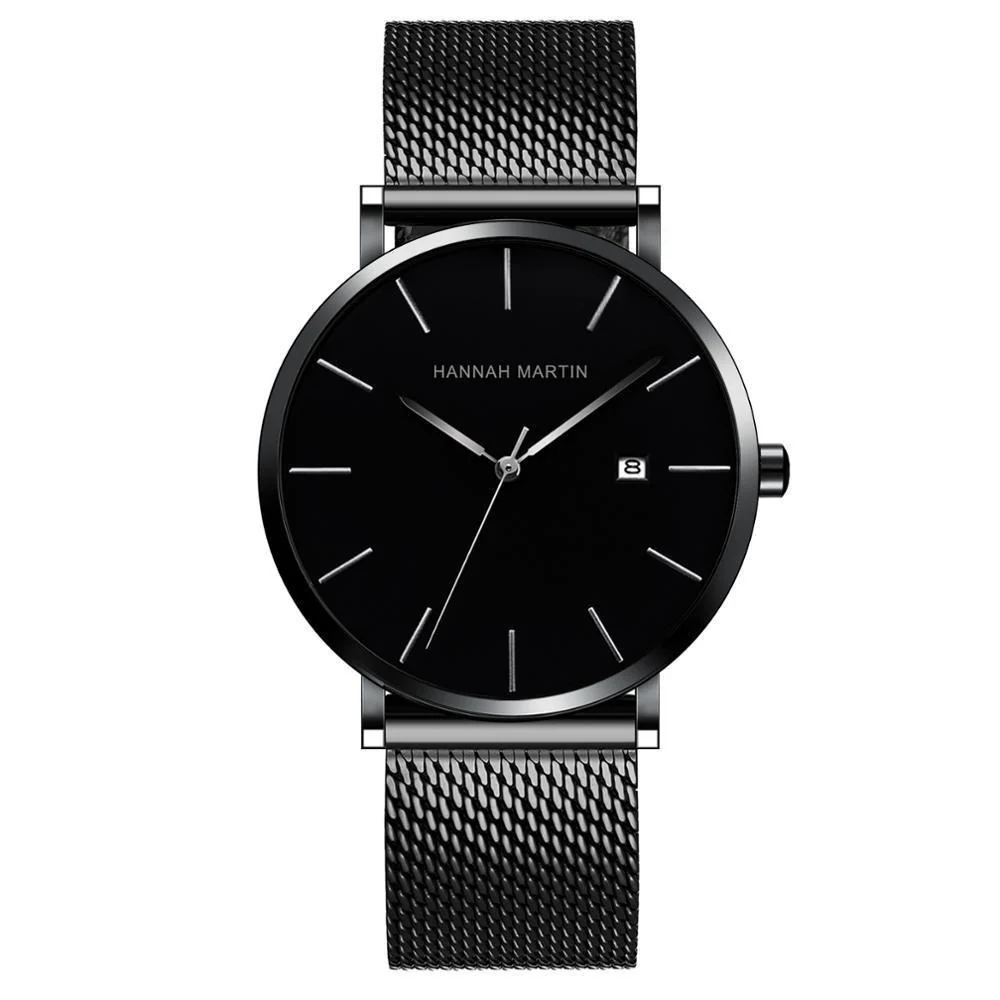 Responsible Albert Nero Classic Men Watch With Milanese Strap Carefully Designed