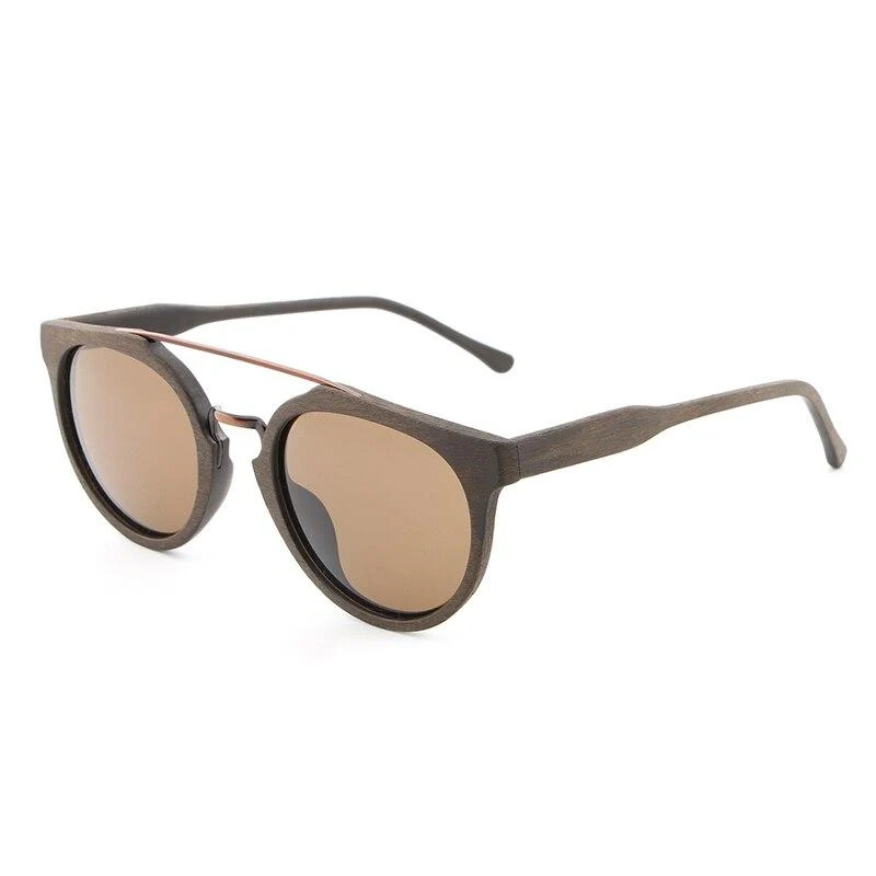 Premium Belvedere Polarized Bamboo Sunglasses Smooth