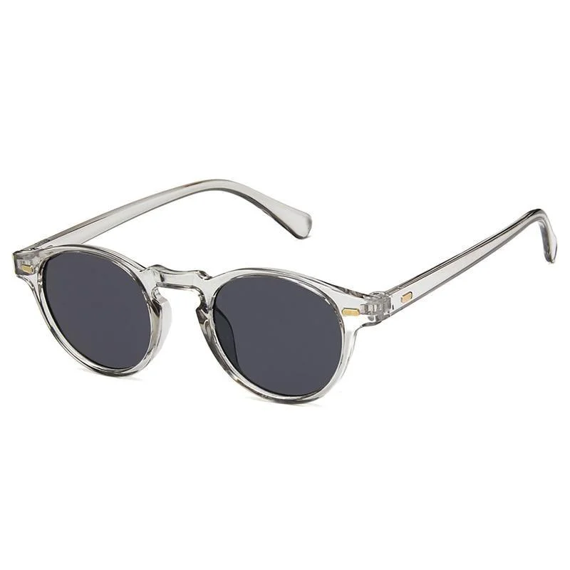 Consistent Minimal Round Transparent Sunglasses Clean