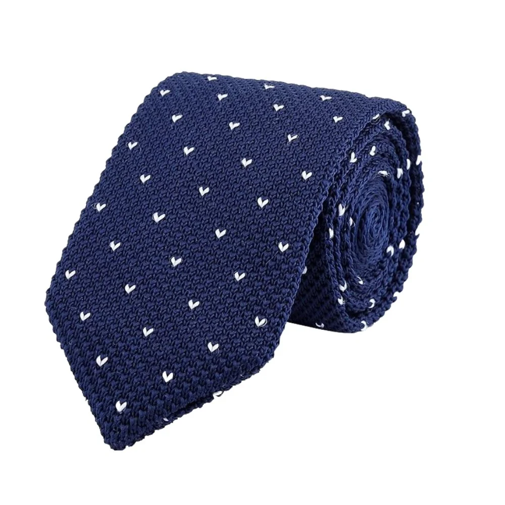 Smart Pin Dot Knitted Tie Expertly Made