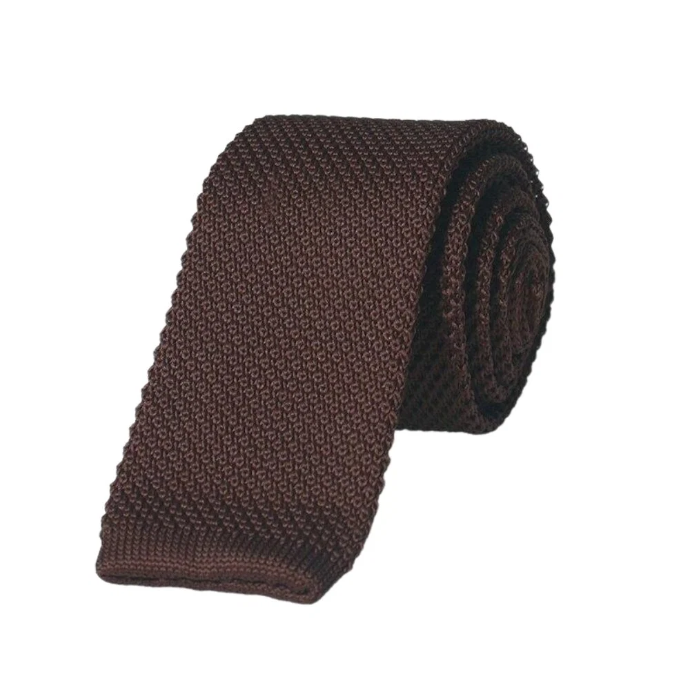 Certified Solid Flat End Knitted Tie Trusted