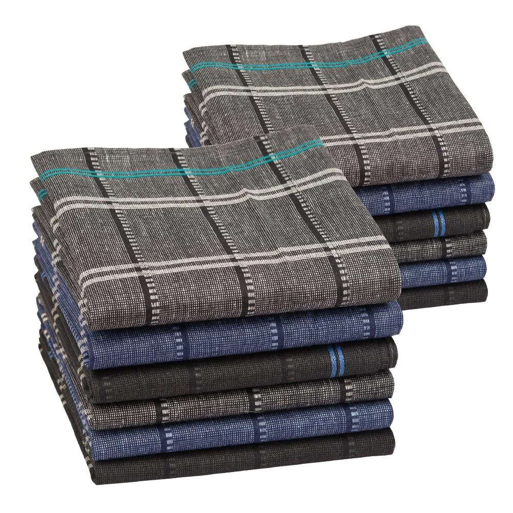 Safe 12 Pieces Cotton Handkerchief Set World-Class