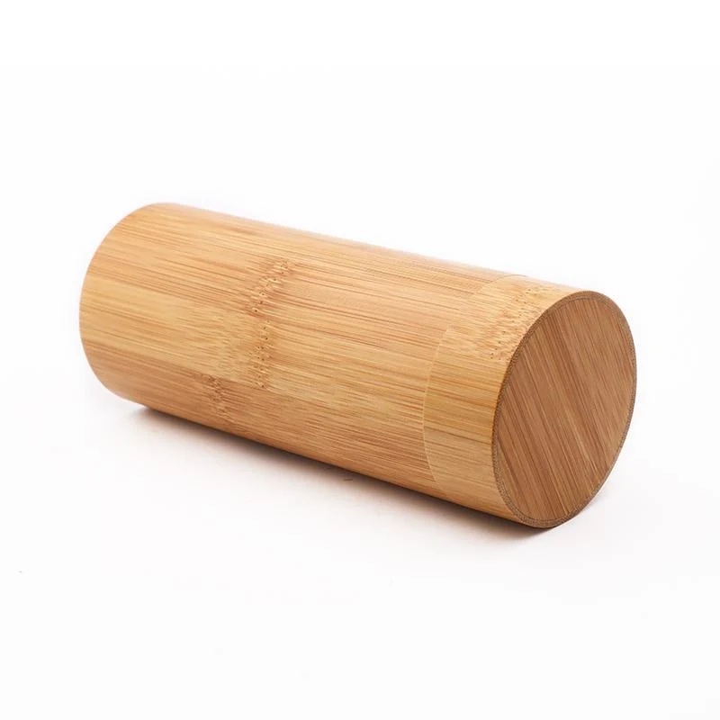 Elite Wooden Round Bamboo Sunglass Case Official