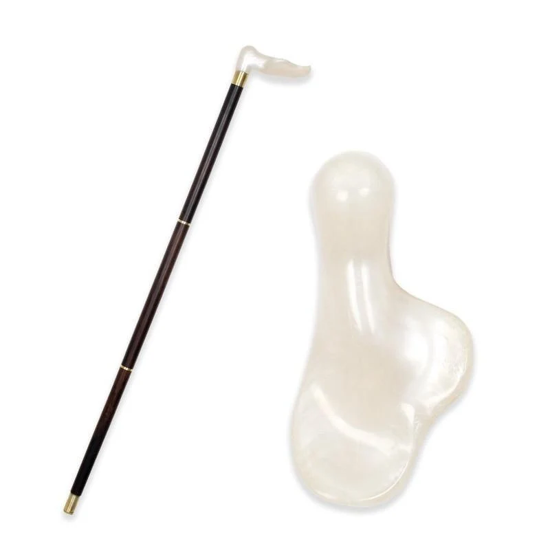 Healthy Jean Wooden Walking Stick With White Handle Efficient
