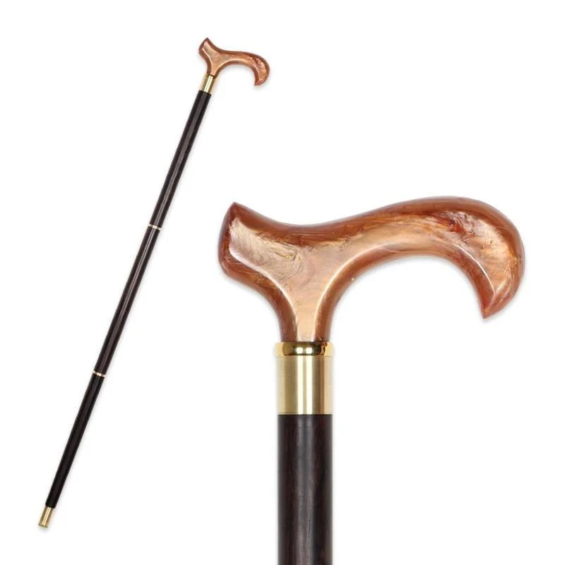 Consistent Gabriel Wooden Walking Stick With Light Brown Handle Unique