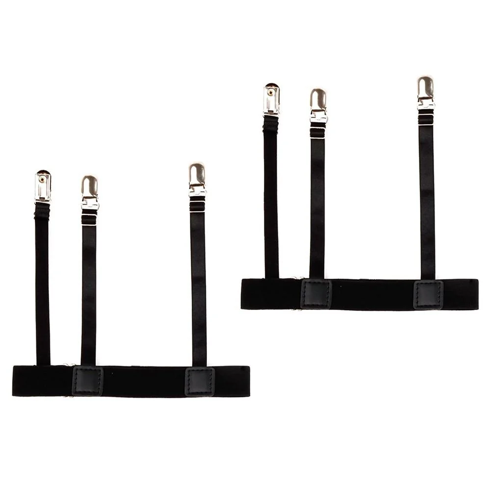 Outstanding Adjustable Short Shirt Stays 1 Pair Exceptional