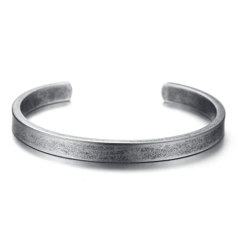 Selected Oscar Stainless Steel Cuff Bracelet Safe