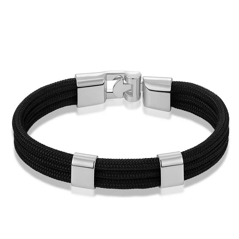 Next-Generation Gianluigi Nautical Rope Bracelet With Silver-Tone Buckle Exclusive