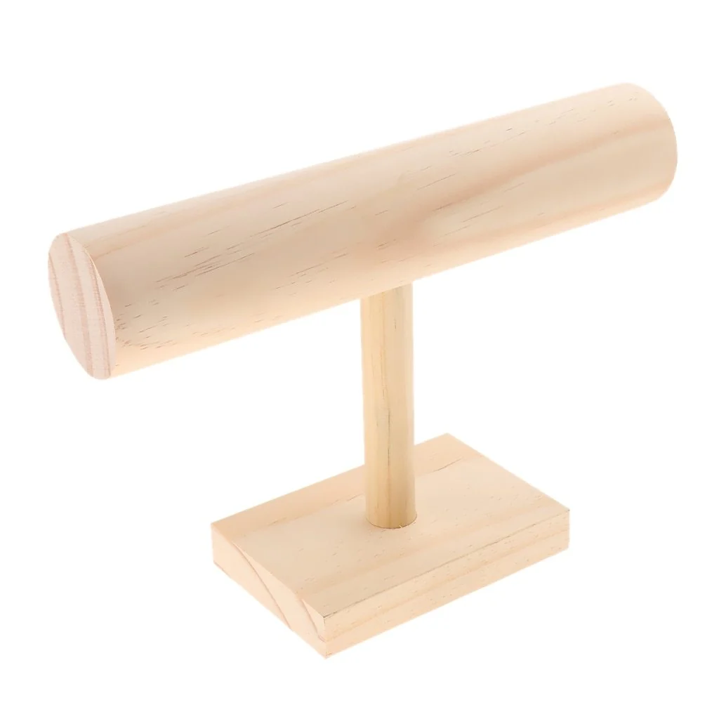 Top-Quality Soporte para pulseras minimalista de madera maciza Genuine