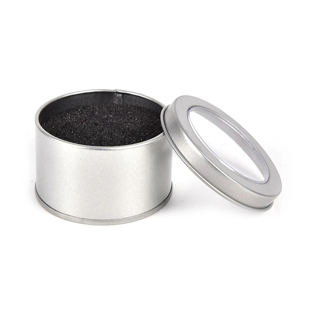 Trusted Leonardo Caja de reloj portátil redonda de metal Casual