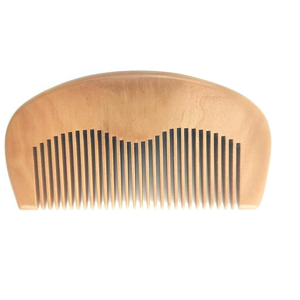 Green Cepillo compacto para barba de madera de peral Pelo Comfortable