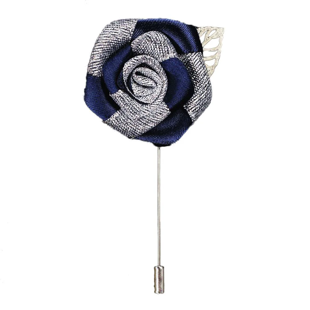 First-Class Alfiler de solapa Rosa de plata Exclusive