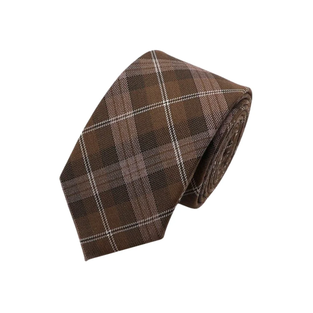 Comfortable Corbata de algodón de tartán Crafted