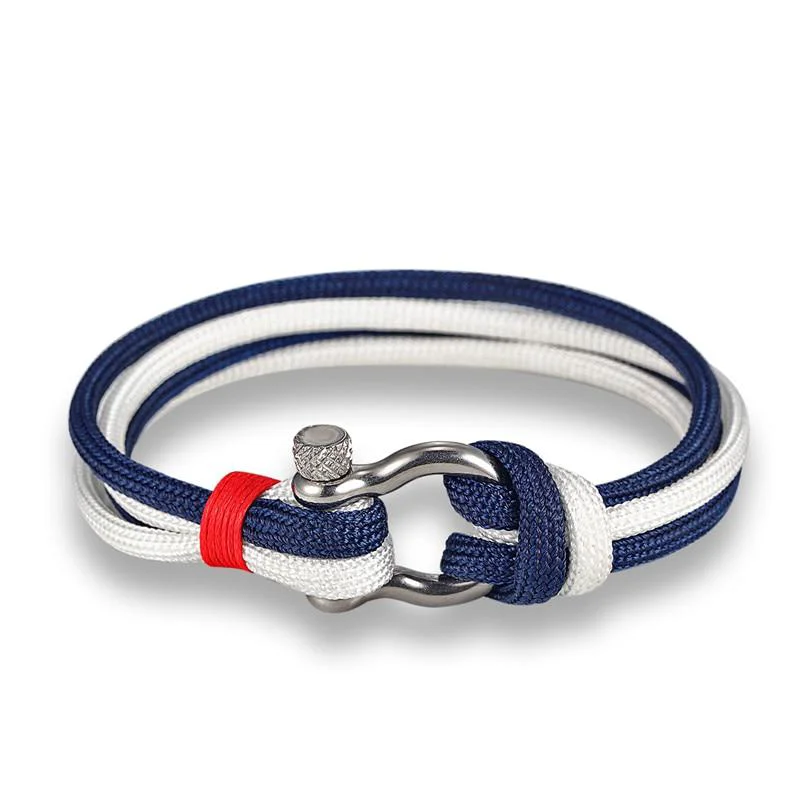 Sustainable Brazalete de cuerda maciza con grillete de herradura Reliable