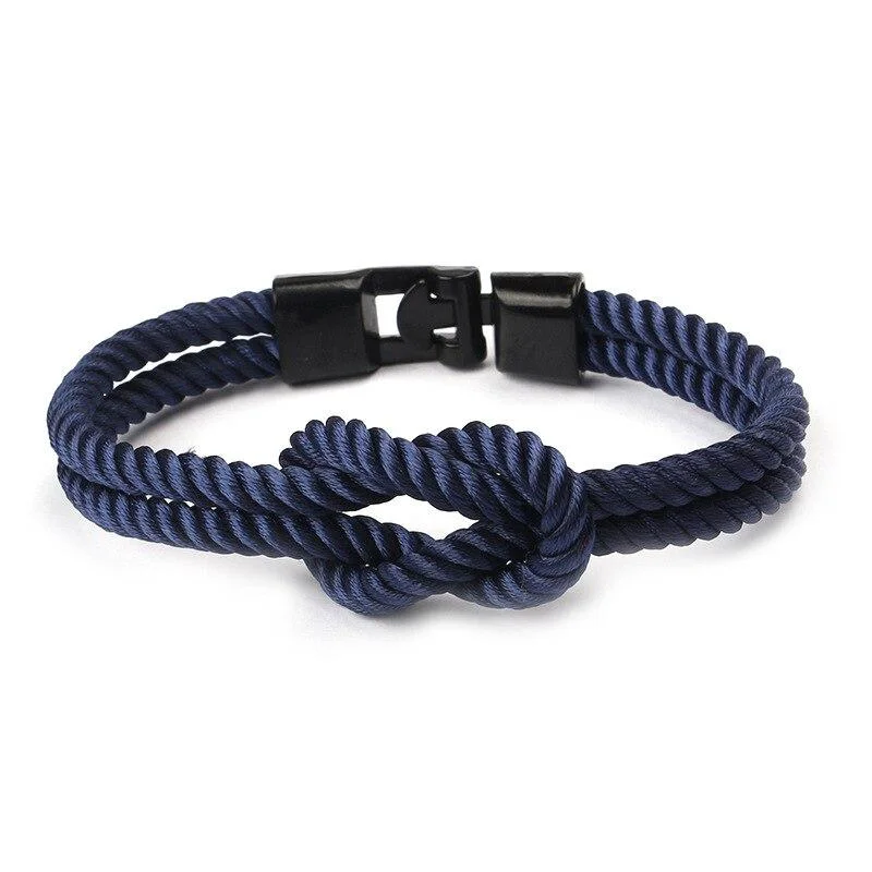 Superior Yacht Knot Pulsera de cuerda maciza Practical