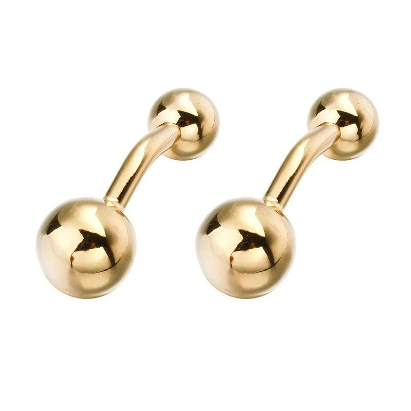 Convenient Gemelos de metal con doble bola Premium Material