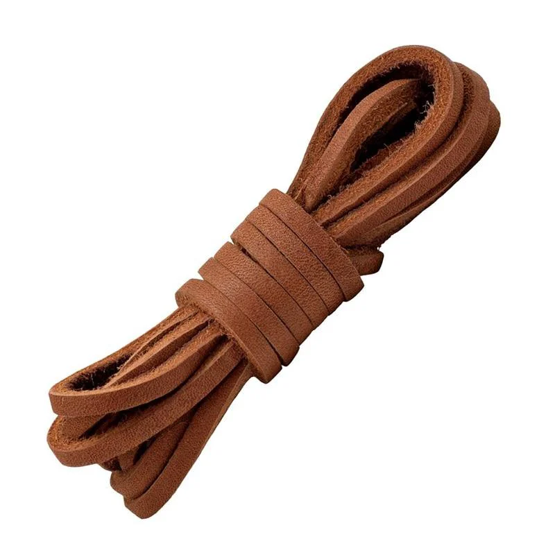 Enhanced 1 Par de Cordones Planos de Cuero de 24 a 63 pulgadas Verified