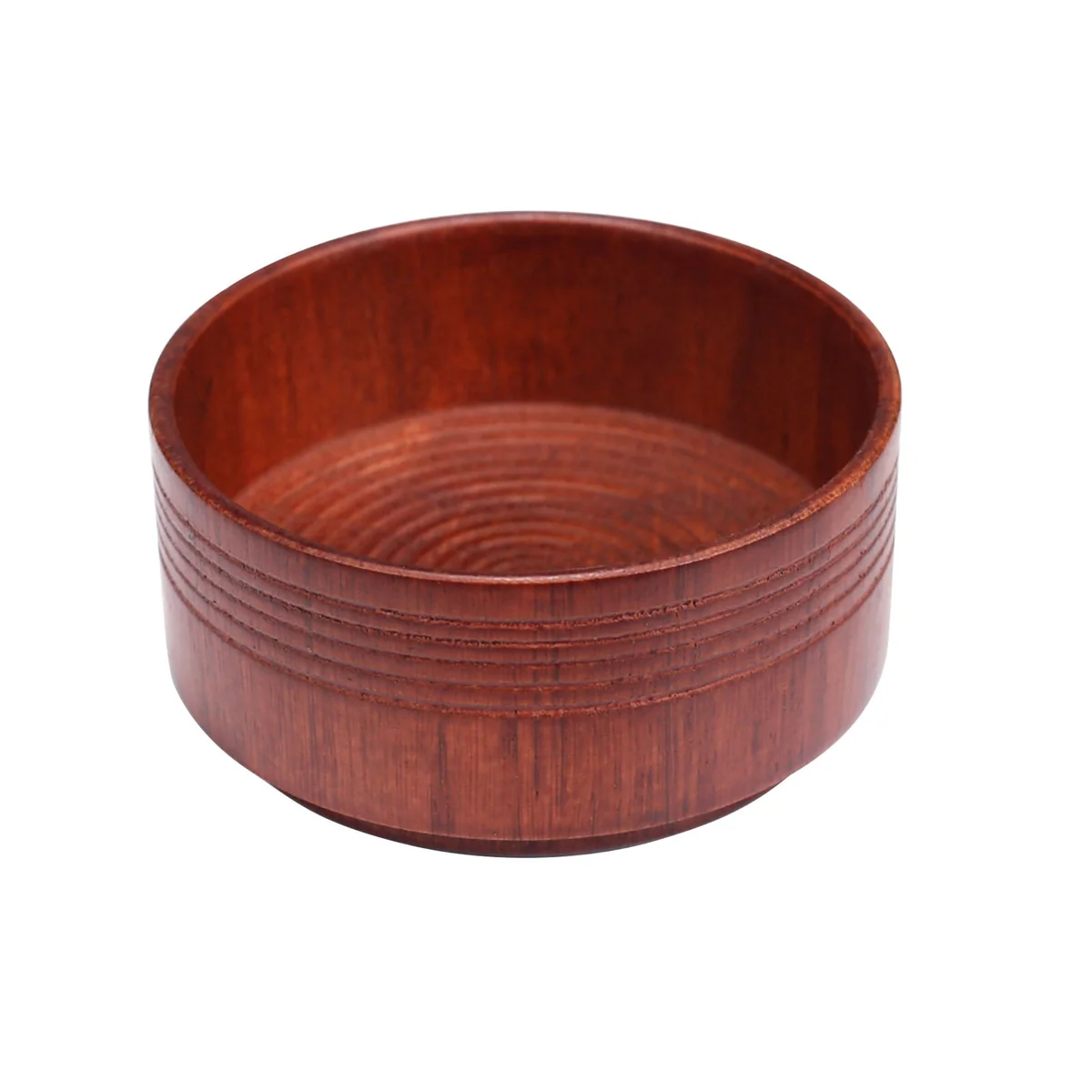Fashionable Jabonera de afeitar de madera hecha a mano Natural