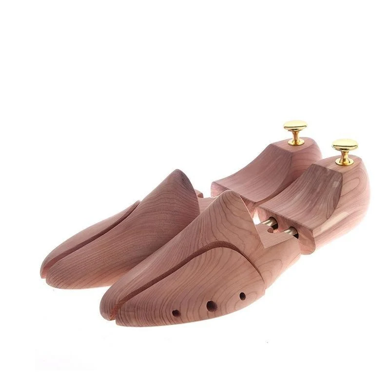 Efficient Árbol de zapatos ajustable de madera de cedro del tubo gemelo 1 par Quality