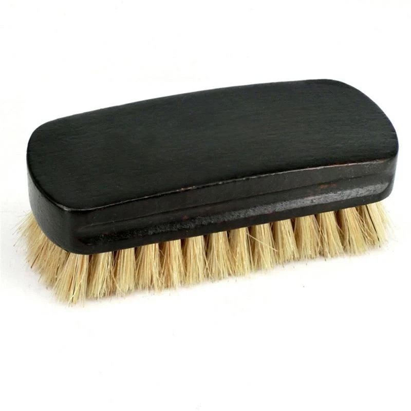 Comfortable Elvio Cepillo de madera para zapatos de cerda pura Reusable