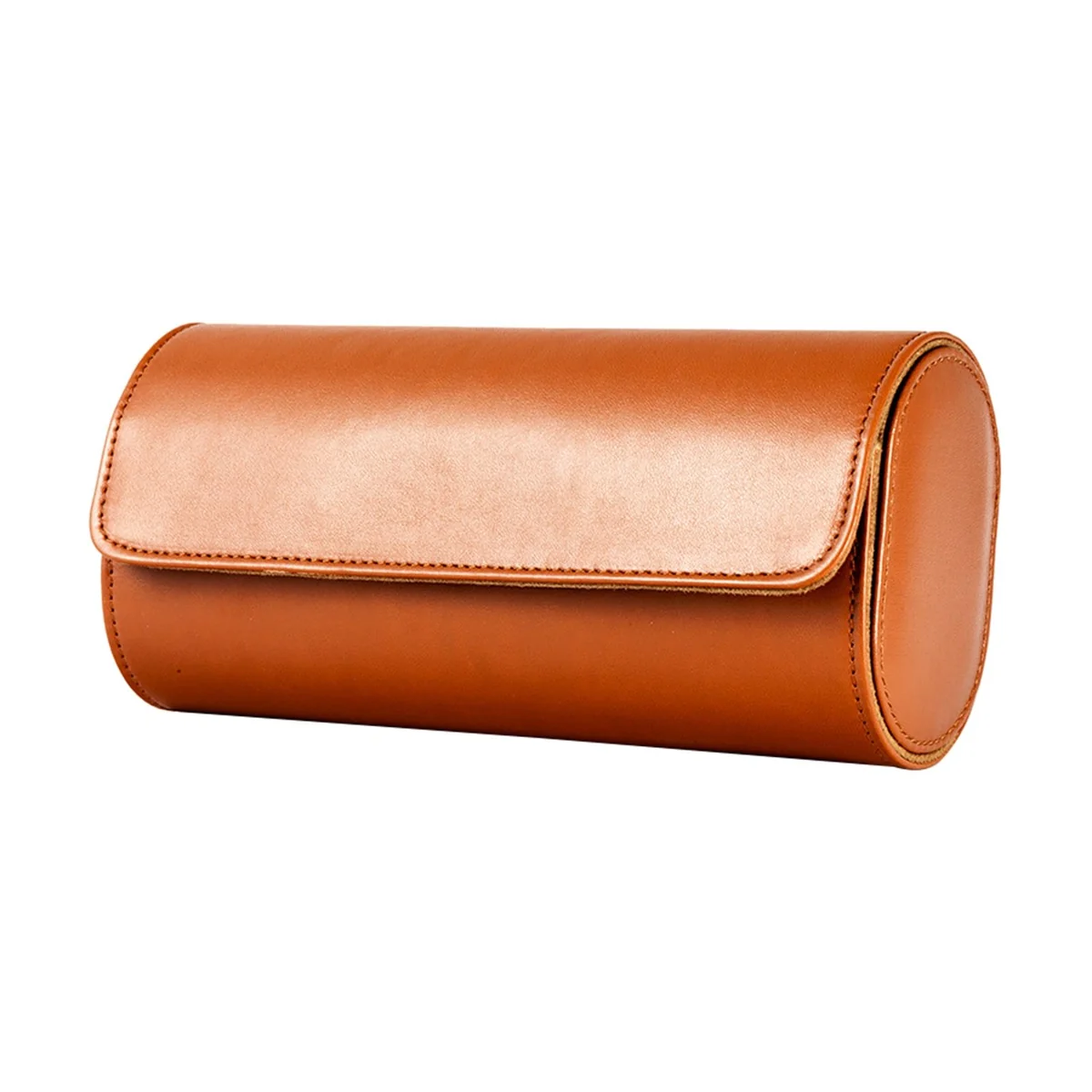 Enhanced Mathis Estuche de viaje de piel para relojes 1-3 ranuras Lightweight
