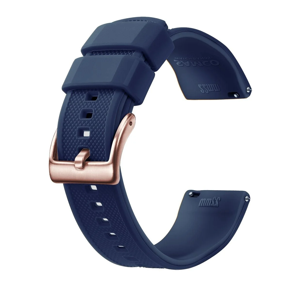 Lightweight Rafael Correa de silicona para reloj Tropic con hebilla hebijón de oro rosa Quality