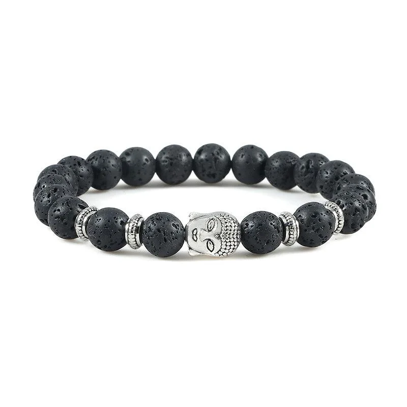 Effective Joachim Pulsera de cuentas tibetanas naturales Smooth