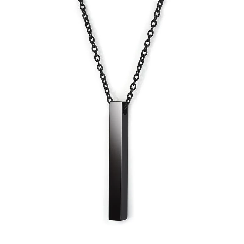 Effective Claudius Collar colgante minimalista de acero Durable