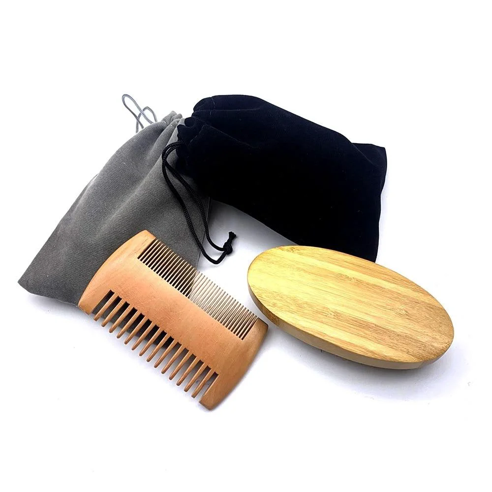 Specialty Cepillo y peine para barba de cerdas de jabalí Detailed