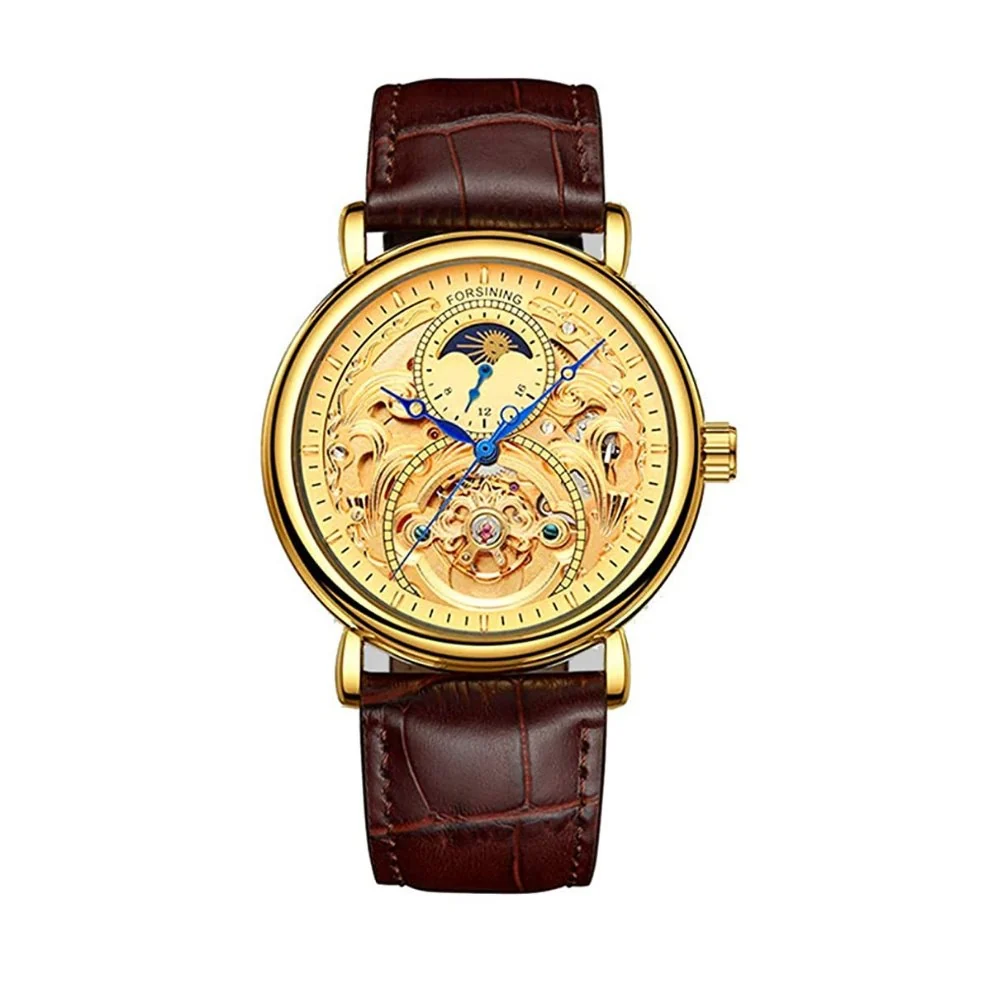 Contemporary Alberto Calendario Reloj mecánico esqueleto Efficient