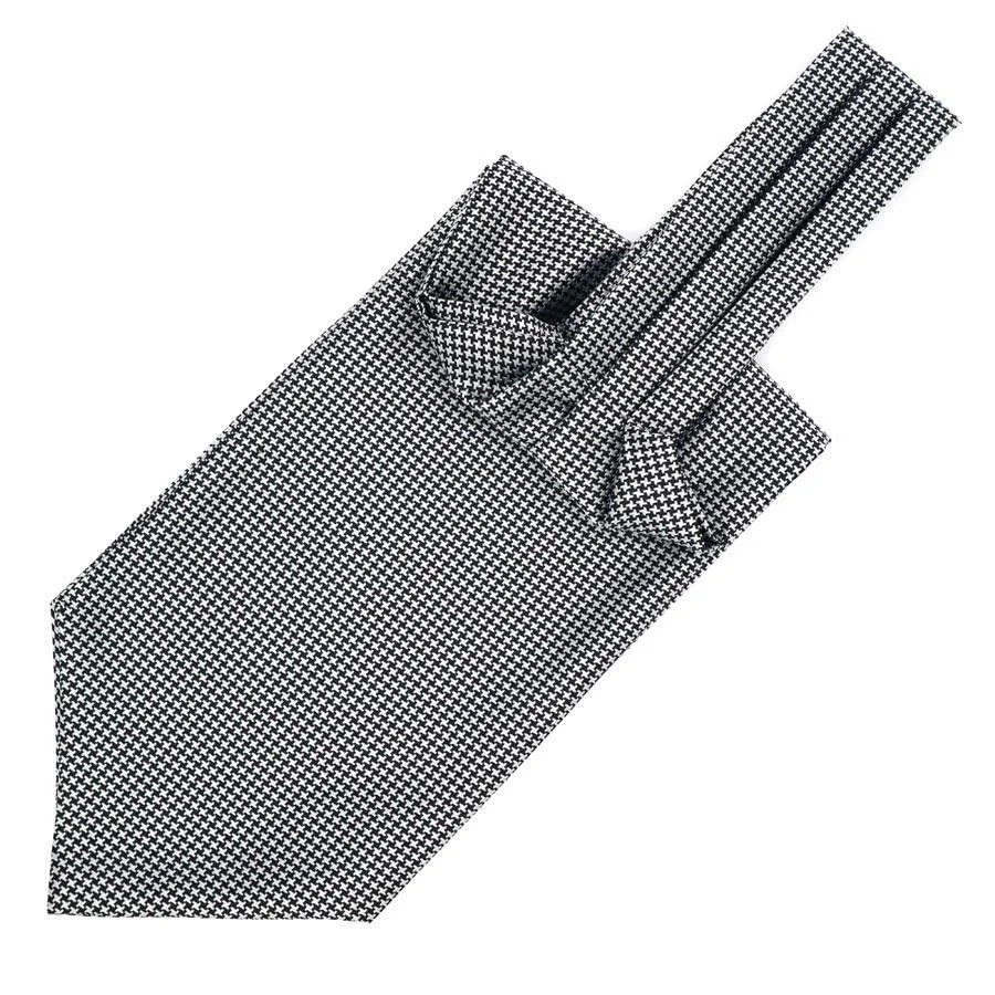 Convenient houndstooth Corbata Ascot Functional