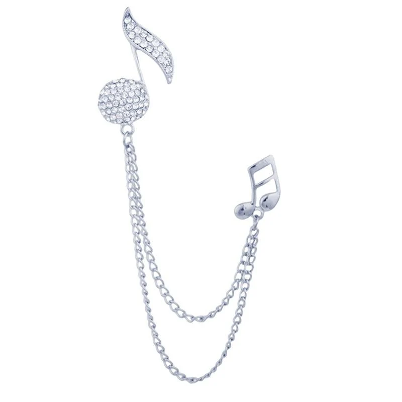 Verified Broche con borla de cristal Melody Next-Generation
