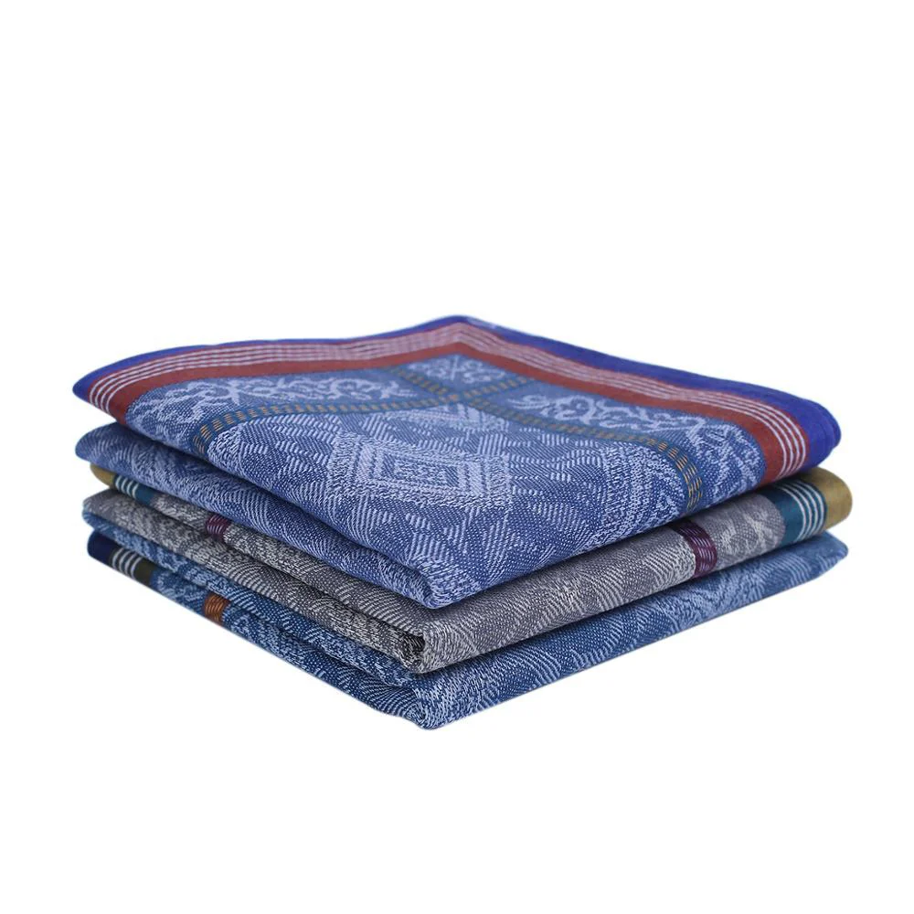 Professional Set de pañuelos de algodón jacquard de 3 piezas Breathable