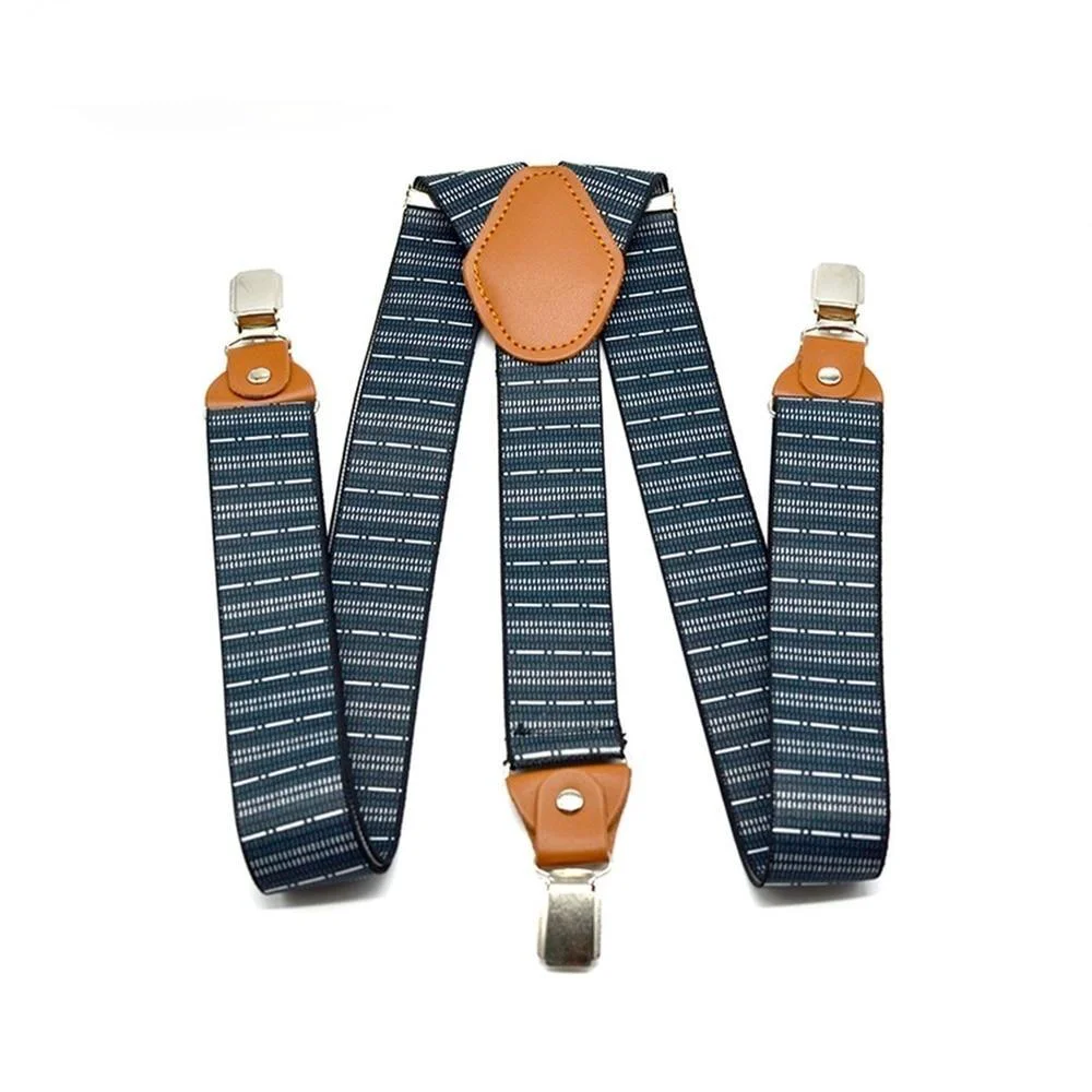 Dependable Tirantes anchos de clip único a rayas marineras Reusable