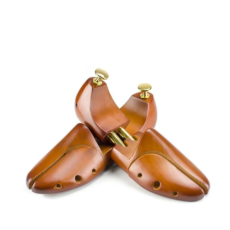 Verified Árbol de zapatos ajustable de madera de cedro rojo del tubo gemelo 1 par High-Performance