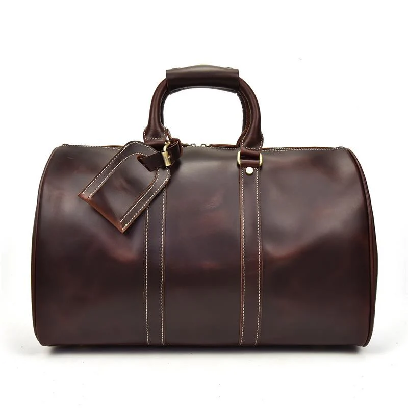 Artisan Piers Bolsa de viaje de piel Crazy Horse Clean