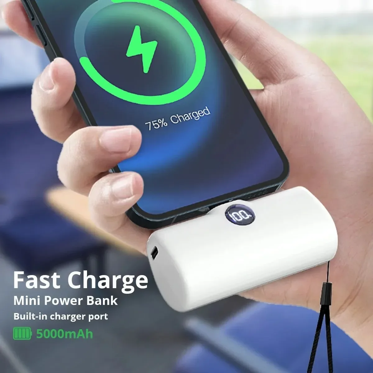 Durable Fast Charge Portable Power Bank Mini Lightweight External Battery for iPhone Samsung Xiaomi Honor Modern