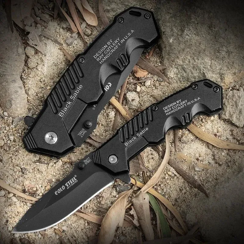 Carefully Designed Minicuchillo plegable de acero inoxidable para exteriores alta dureza herramienta multiusos portátil y defensiva para acampar hacer senderismo viajar y defensa personal. Functional