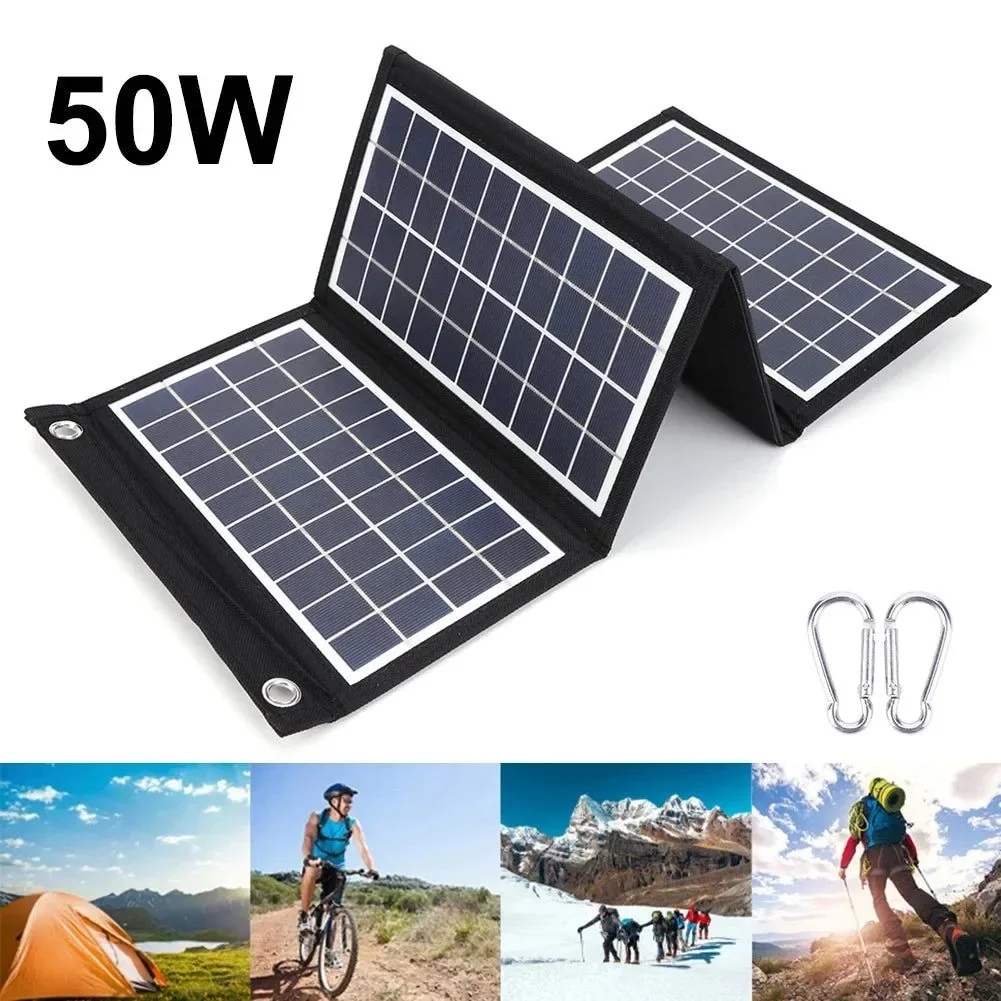 High-Quality Panel solar plegable de 30 W 40 W y 50 W con doble USB cargador portátil para actividades al aire libre camping senderismo y turismo. Environmentally Friendly