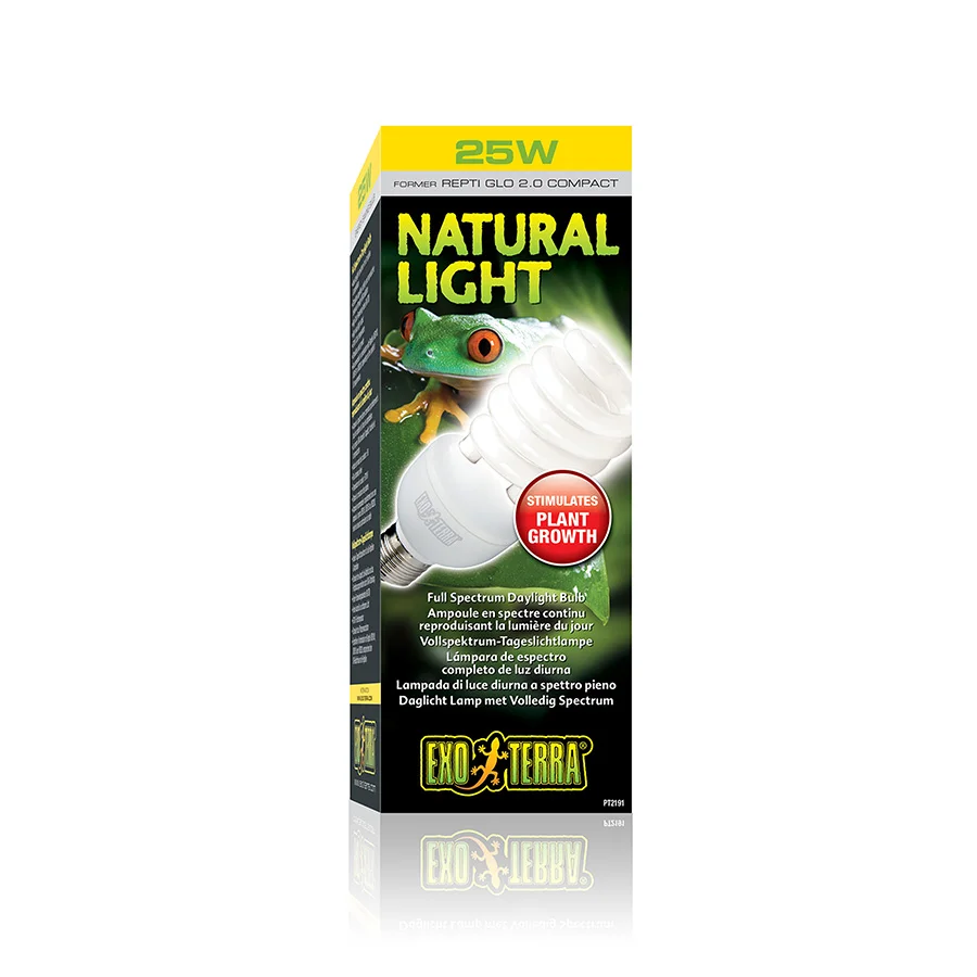 High-Quality Exo Terra Reptile Natural Light Full Spectrum Daylight Bulb 25W Authentic