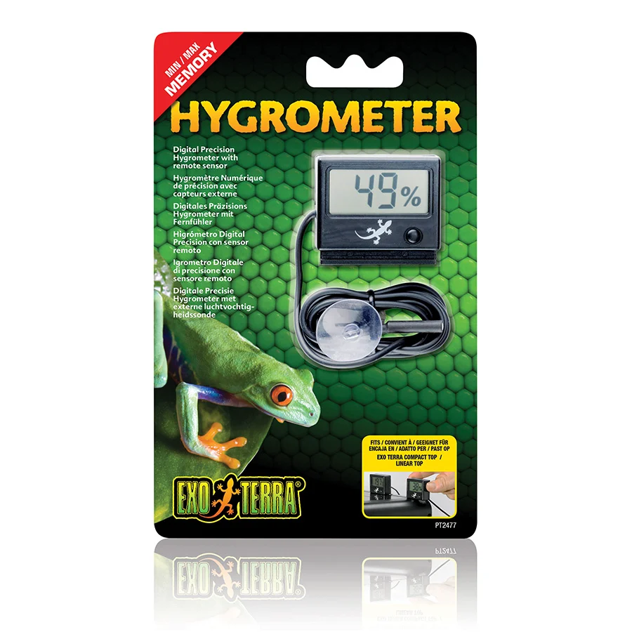 Natural Exo Terra Digital Hygrometer With Remote Sensor Next-Generation